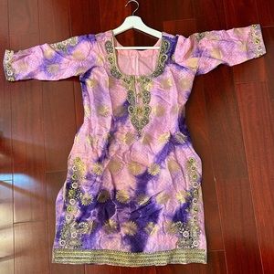 Tie-dye Punjabi Salwar Suit